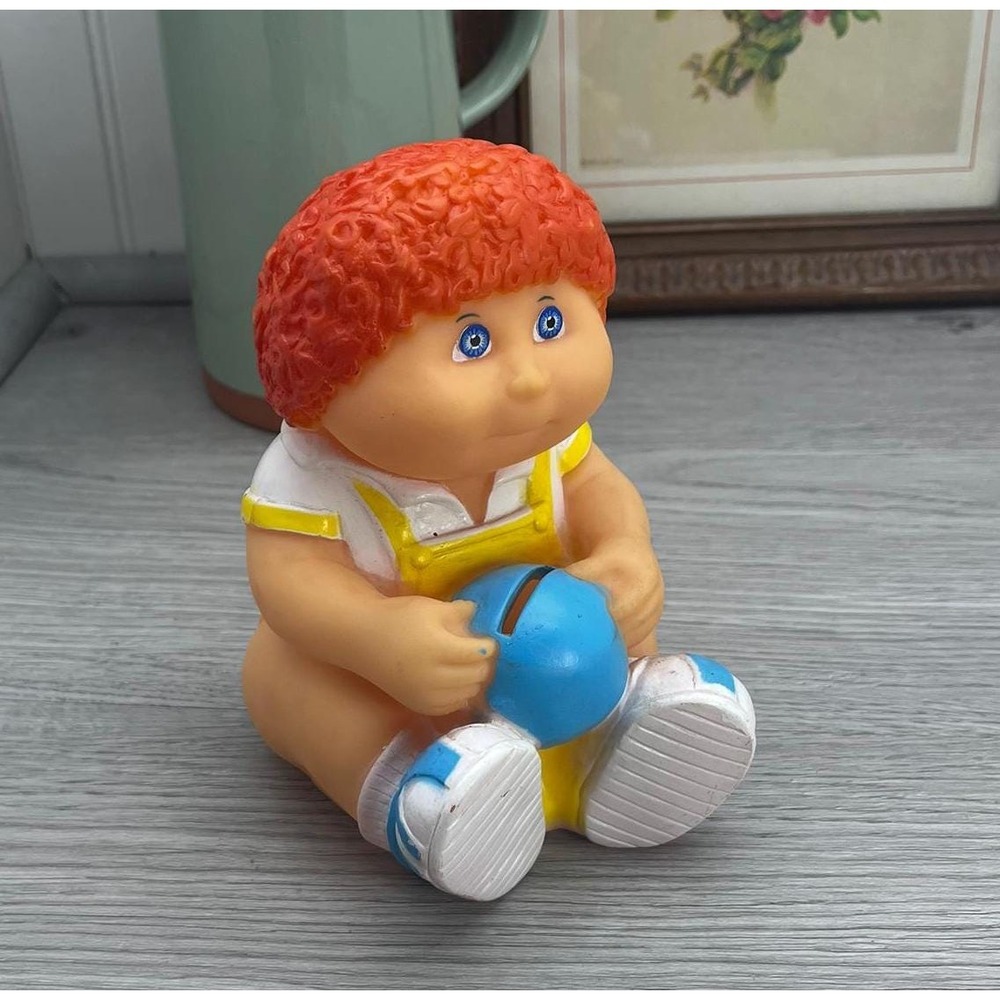 1980s Cabbage Patch Kids Plastic Piggy Bank - Vintage Toy